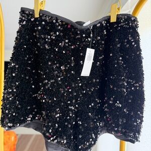 Old Navy Black Sequin Shorts